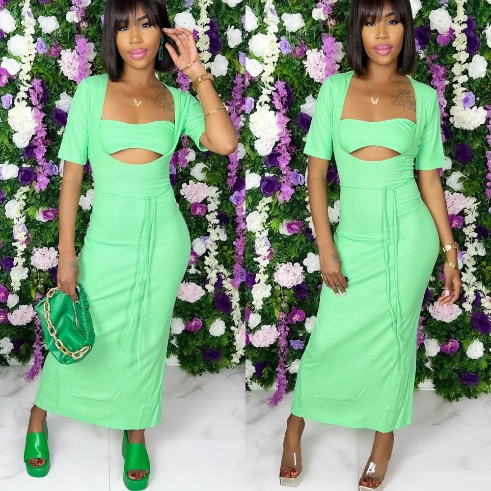 TAKE ME THERE DRESS(GREEN)